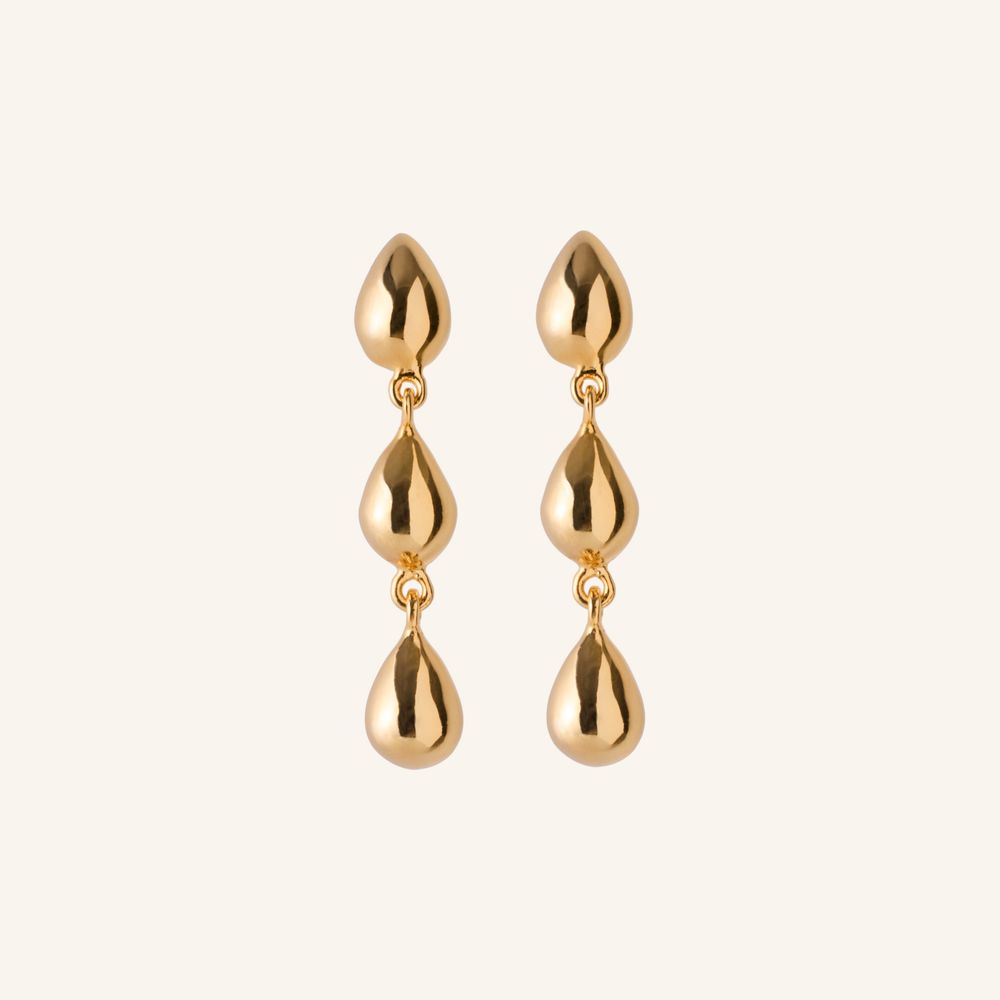 Rain Earrings in Gold/Silver Plate