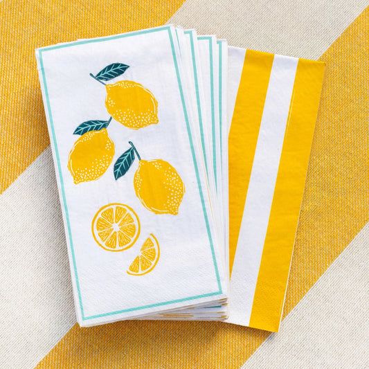 16 pack Lemon Paper Napkins