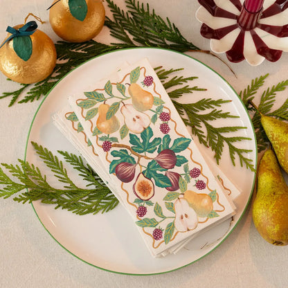 Paper Napkins, 16 Pack, Fig and Pear