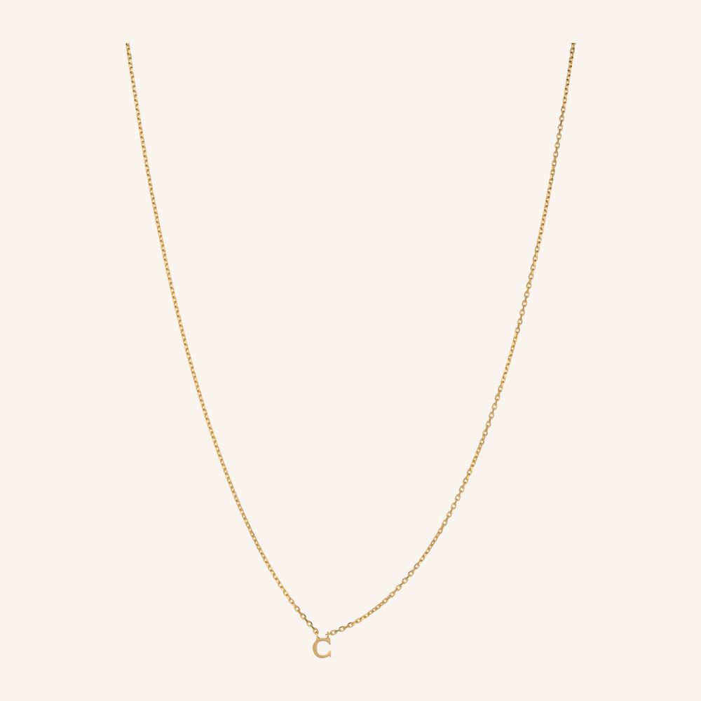 Note Initial Necklace