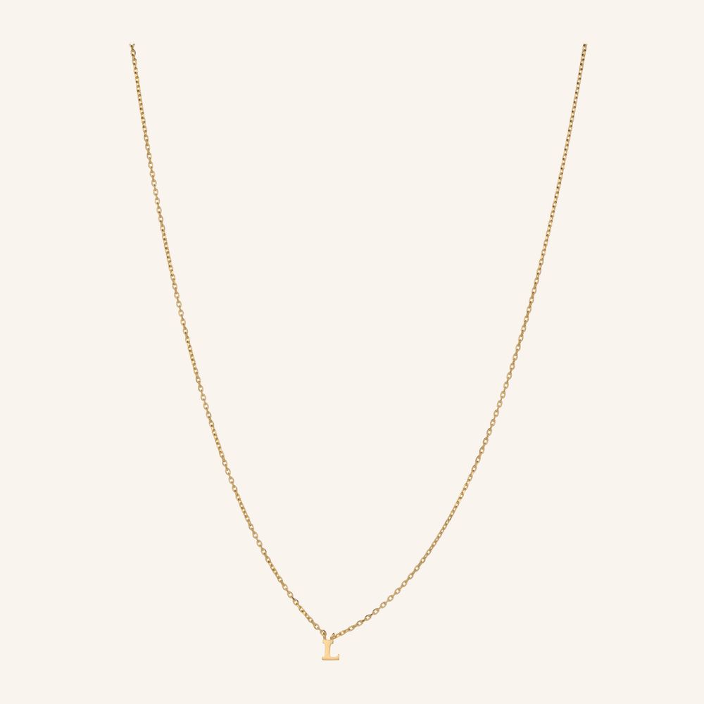 Note Initial Necklace