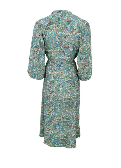 Luna Ragland Dress in Sea Green