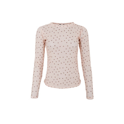 Annie Mesh Blouse - Powder Dor