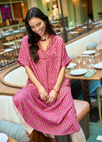 Luna Tunic Dress in Savannah Pink