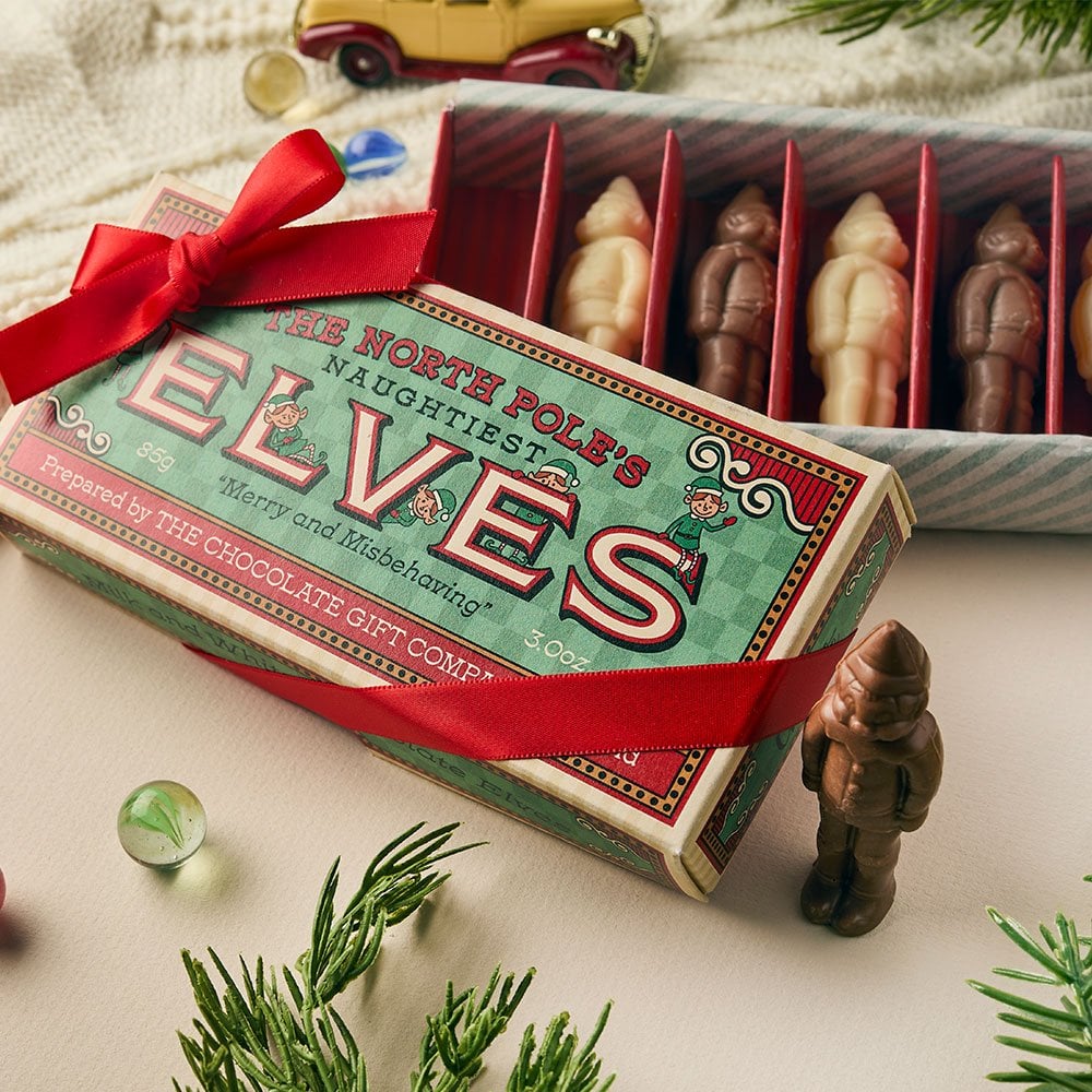 The Naughtiest Workshop Elves, White & Milk Chocolate