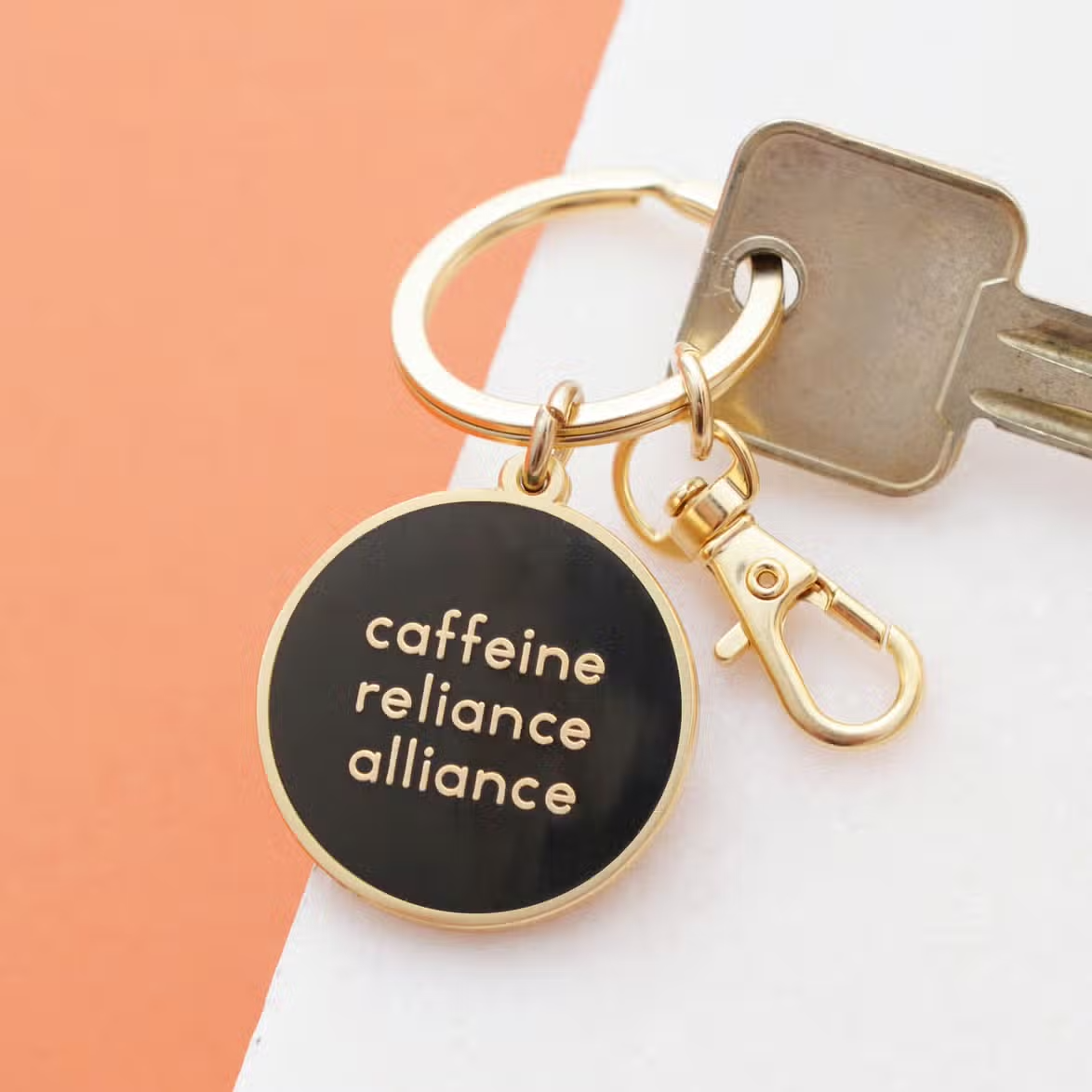Caffeine Reliance Alliance Keyring