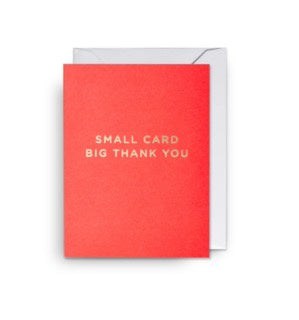 Small Card Big Thank You - Red