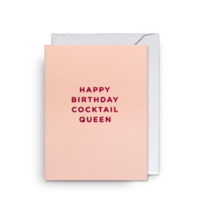 Happy Birthday Cocktail Queen Mini Card