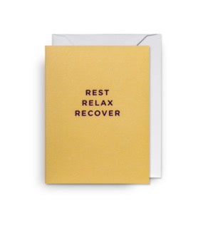 Rest Relax Recover Mini Card