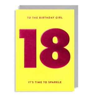 To The Birthday Girl 18 Card