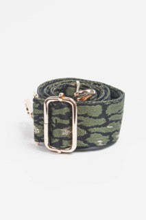 Khaki Leopard Print Handbag Strap