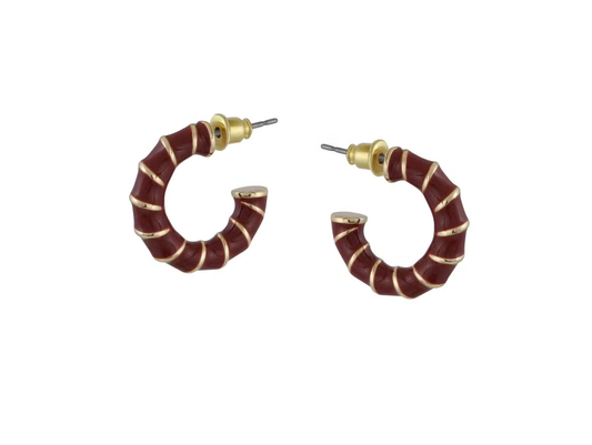 Rebecca Rope Enamelled Earrings