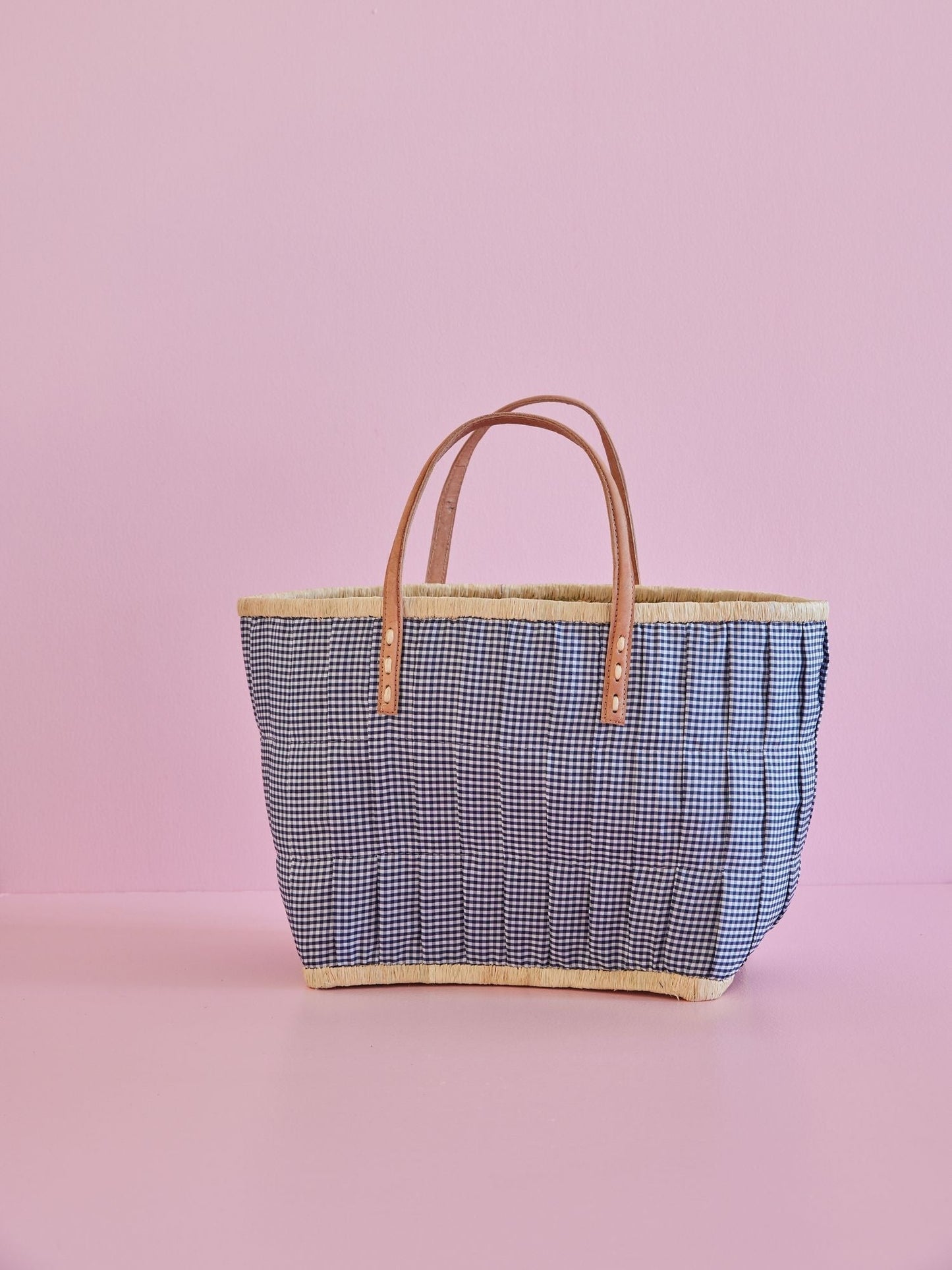 Raffia Bag Gingham