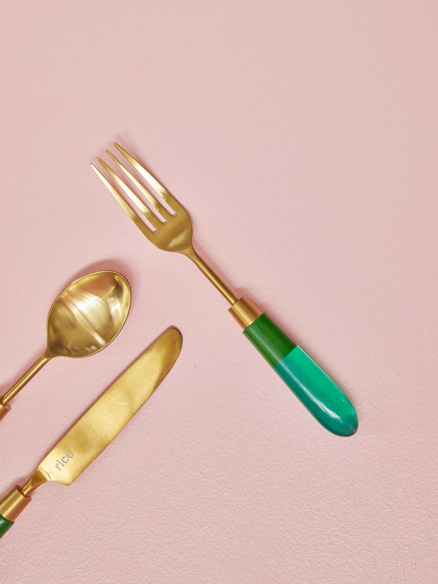 Fork with Green Handle