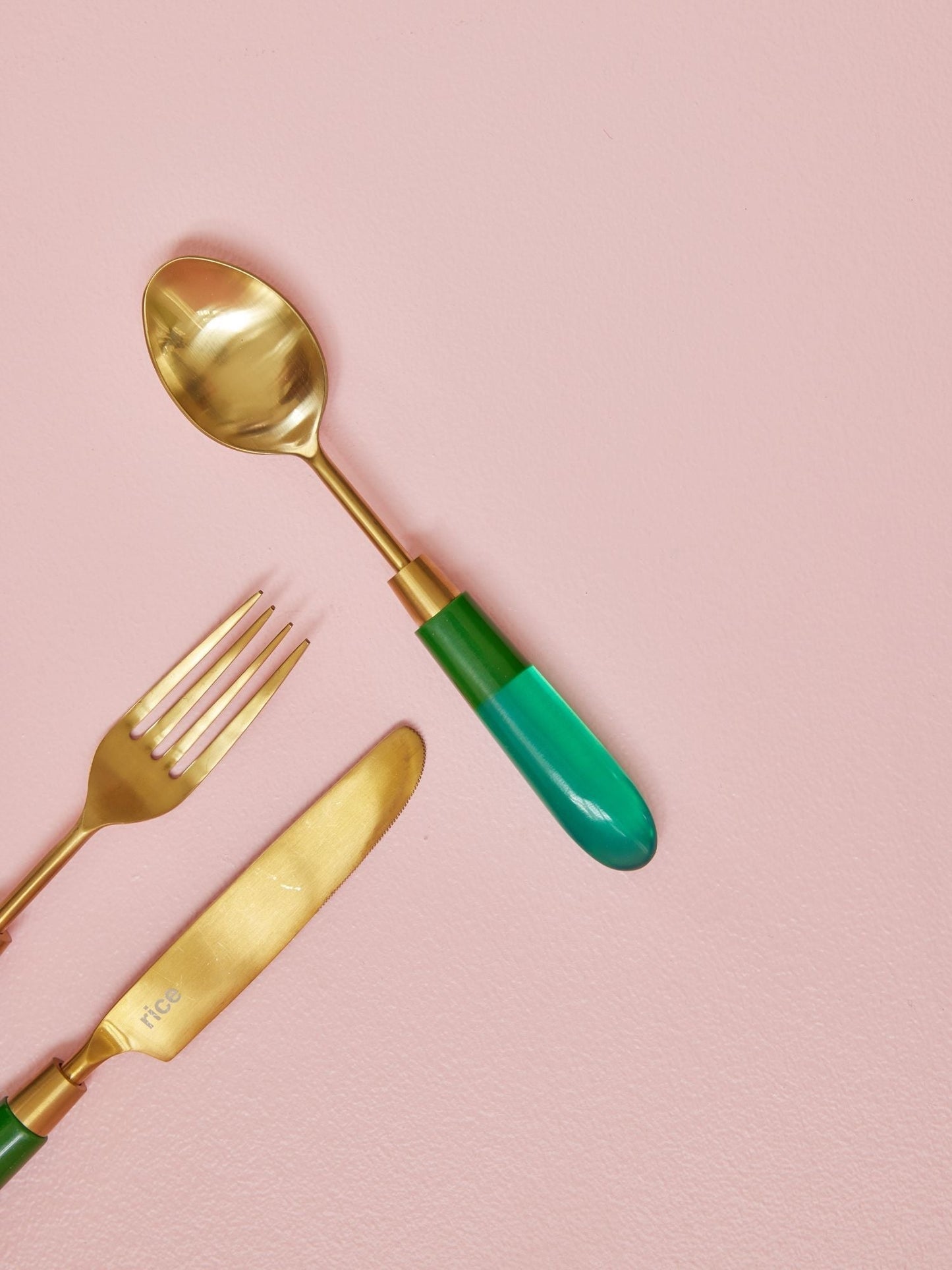 Spoon with Green Handle
