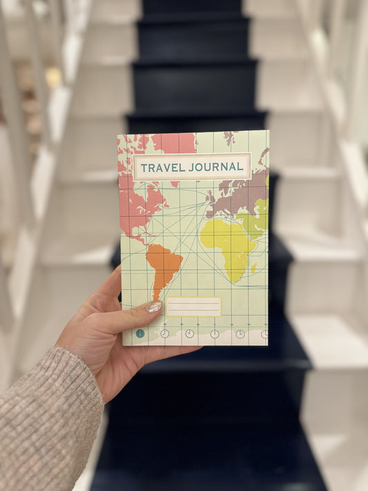 Sukie Travel Journal Light Blue World Map
