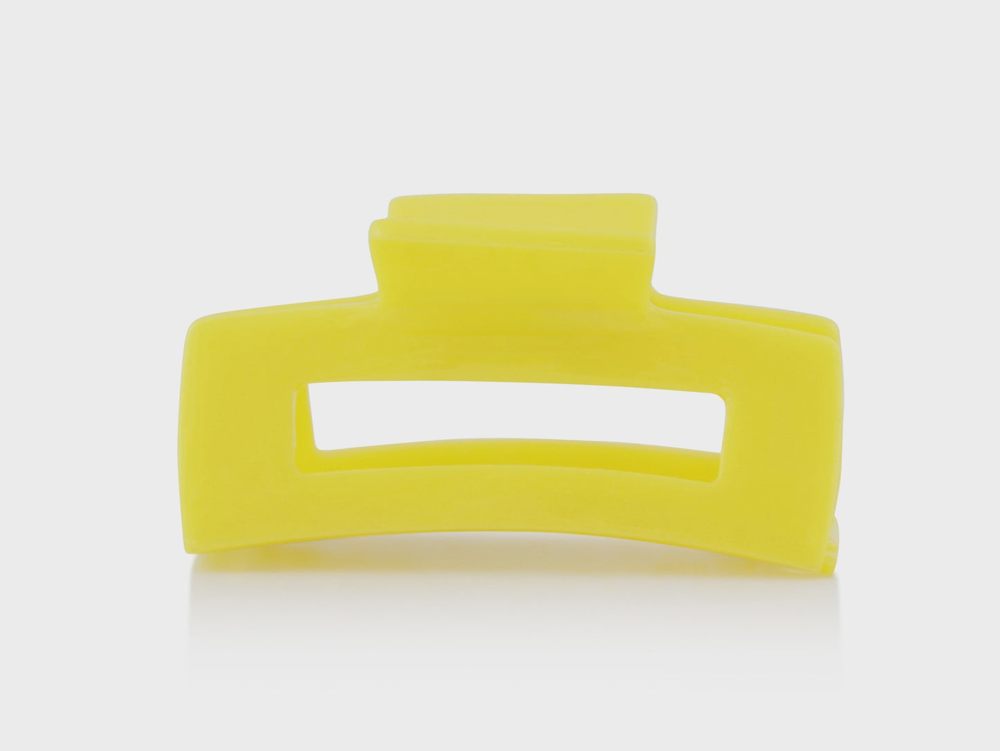 Thea Resin Bulldog Hairclip Yellow