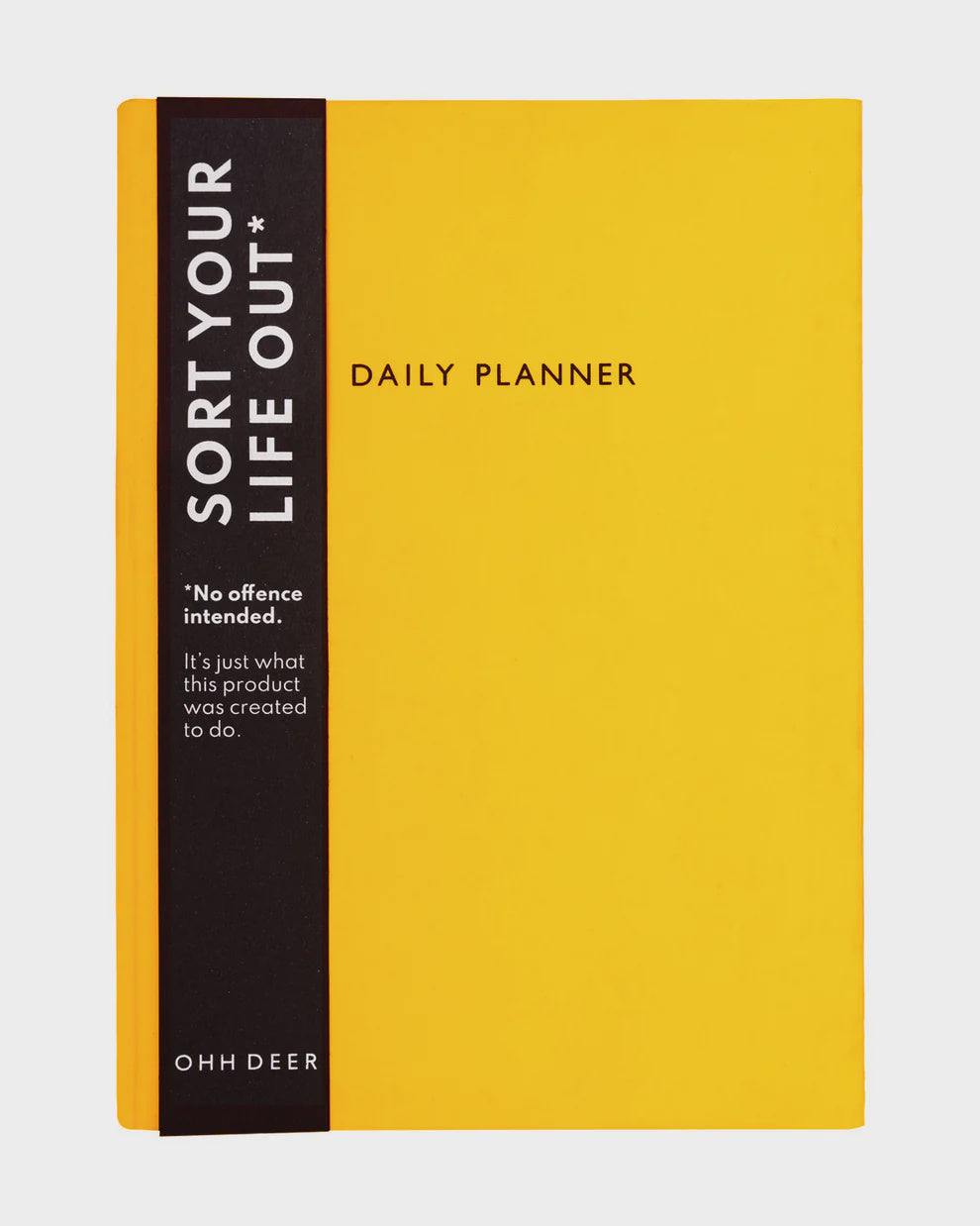 Daily Planner in Neon Amber Linen